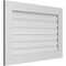 Ekena Millwork Vertical Surface Mount PVC Gable Vent: Functional, w/ 3-1/2"W x 1"P Standard Frame, 36"W x 24"H GVPVE36X2401SF - alternate 4